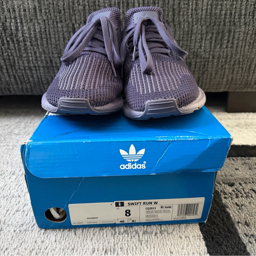 Adidas Swift Run Purple Women’s Running Sneakers Size 8